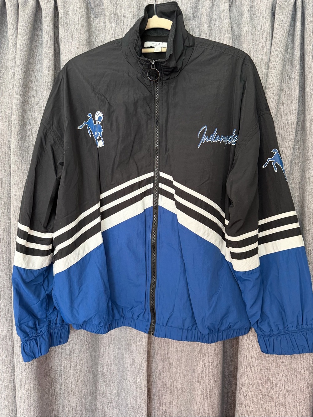 Black & Blue Windbreaker Jacket